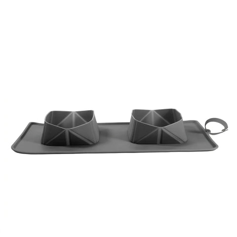 Bebedero Comedor Para Mascotas Plegables